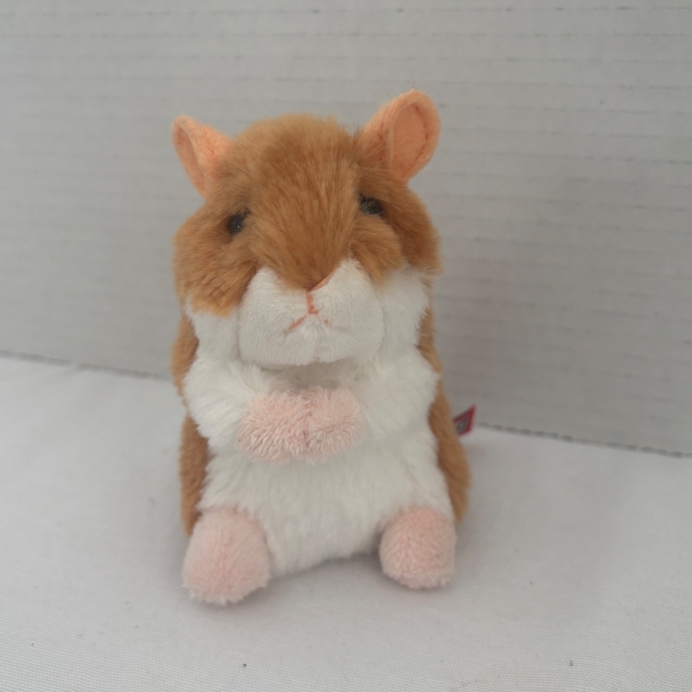 Douglas Cuddle Toys Hamster Plush 5 inch Ginger White Stuffed‎ Animal 1511